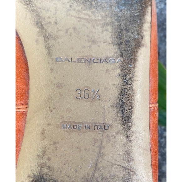 Balenciaga Orange Ballerina Ballet Flats​​​ - Picture 5 of 9